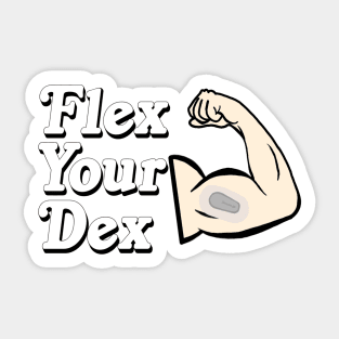 Flex Your Dex Sticker